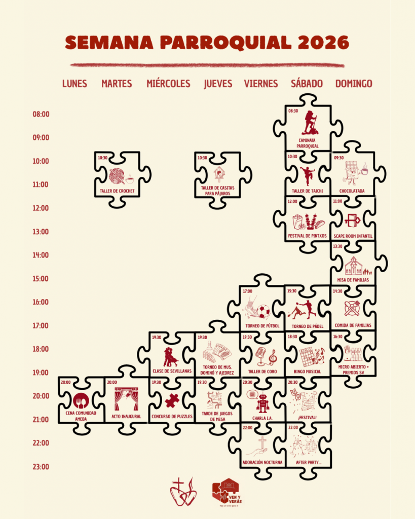 Calendario SEMANA PARROQUIAL 26